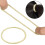TecUnite Set di 100 Elastici per Capelli Oro e Fermagli senza Metallo 2