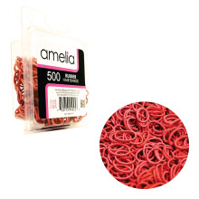 Amelia Beauty | 500 Stuks 1/2" Rubber Bands | Premium Rubber Haarbanden | Ideaal voor Staarten, Vlechten & Baarden