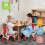ECR4Kids Ρυθμιζόμενη Καρέκλα Σχολικής Τάξης, Ευέλικτη Θέση, Κόκκινη, 2-Πακέτο 5