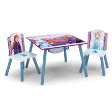 Ensemble Table et Chaises Enfants Delta Children avec Rangement (2 Chaises Incluses) - Idéal pour Arts & Crafts, Goûter