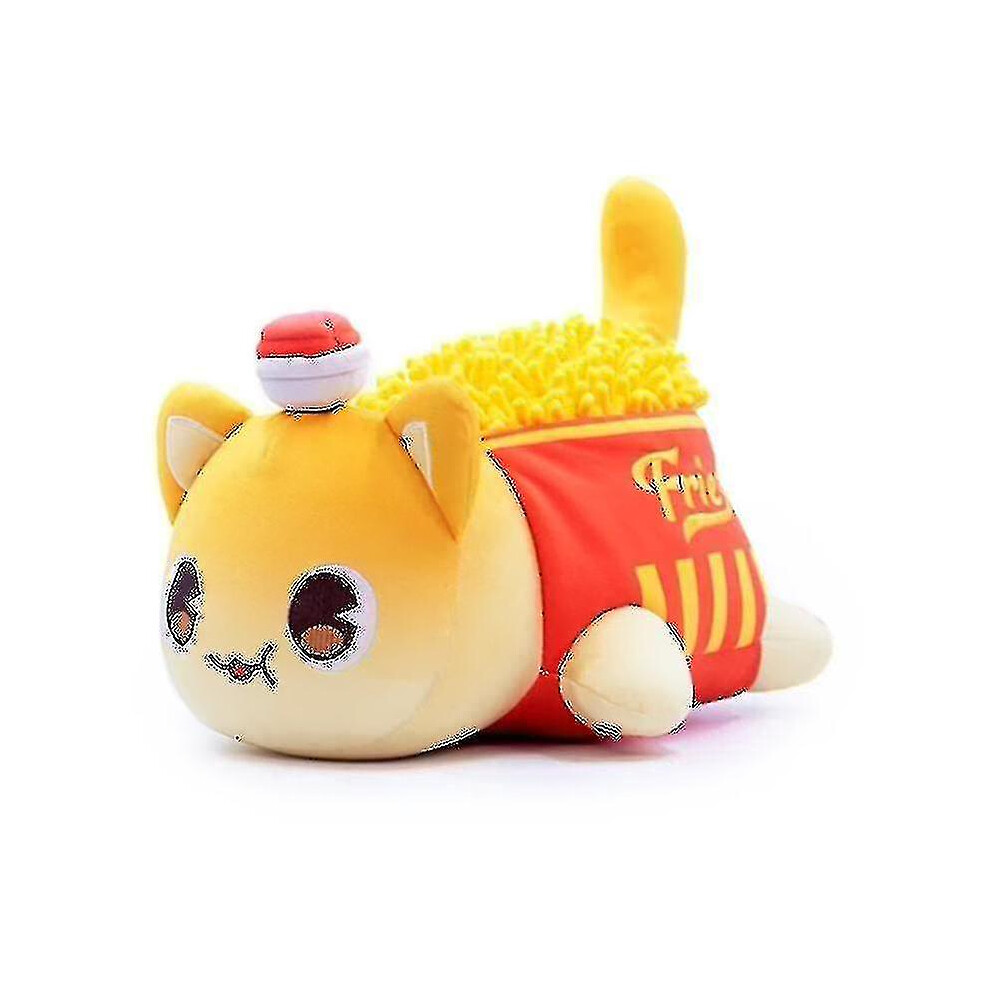 (fries meemeows) Aphmau Meemeows Plush Doll Cat Doll Soft Pillow Toy