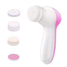 Face Wash Cleansing Brush Rotating with 5 Heads - Deep Exfoliation, Remove Blackheads, Waterproof Facial Cleansing Device, 2-Speed