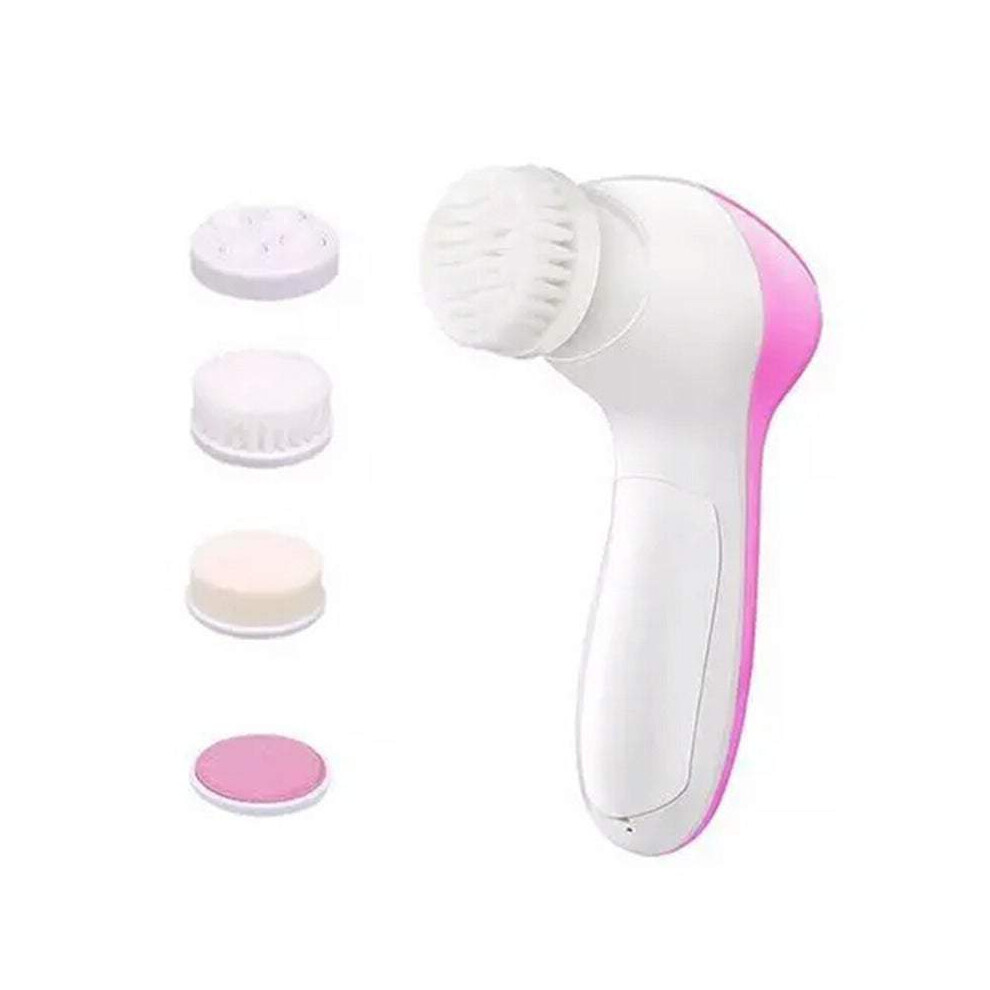 Face Wash Cleansing Brush Rotating 5 Heads Deep Gentle Exfoliation Remove Blackheads Massage Facial Cleansing Devices