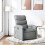 VidaXL vidaXL Massage-Relaxsessel, hellgrauer Stoff 1