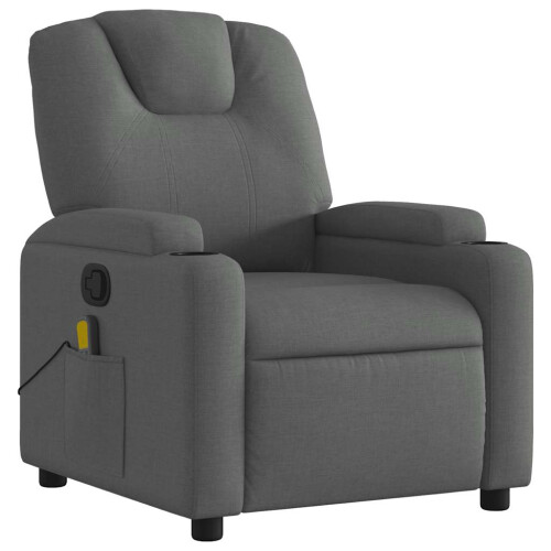 VidaXL vidaXL Massage-Relaxsessel, Stoff, Dunkelgrau 2