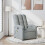 VidaXL vidaXL Massage-Relaxsessel, hellgrauer Stoff 1