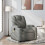 VidaXL vidaXL Massage-Relaxsessel, Stoff, Dunkelgrau 1