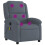VidaXL vidaXL Massage-Relaxsessel, dunkelgrauer Samt 2
