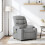 VidaXL vidaXL Massage-Relaxsessel, hellgrauer Stoff 1