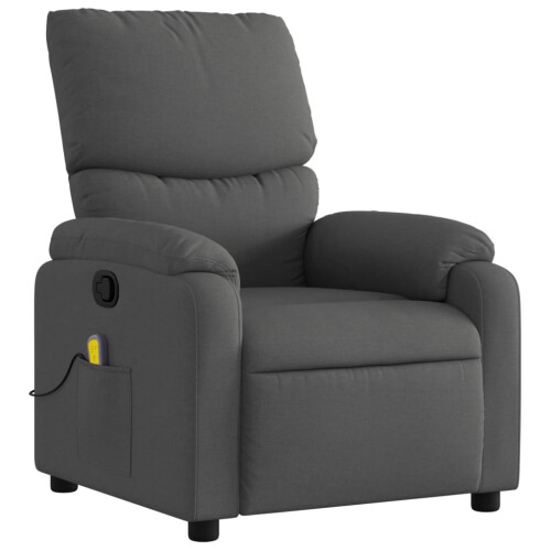 VidaXL vidaXL Massage-Relaxsessel, Stoff, Dunkelgrau 2