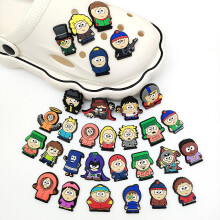 30 Pcs South Park Shoe Charms, Croc Clog Shoes Decorations For Kids Adults