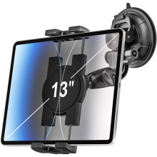 woleyi Auto-Tablet-Halterung für die Windschutzscheibe – [95 mm stärkster Saugnapf] Fenster-Armaturenbrett-Auto-Tablet-Halterung für LKWs/Fahrzeu