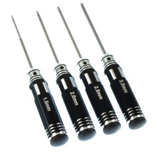 Apex RC Products 4 peas 1,5 mm 2,0 mm 2,5 mm 3,0 mm conjunto de chave allen mtrica com alas de alumnio #2740