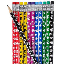 Srenta 7.5 """" Paw Print Farverige blyanter | Perfekt til klassev?relsets f?dselsdagsfester gave og bel?nninger | Pakke med 48