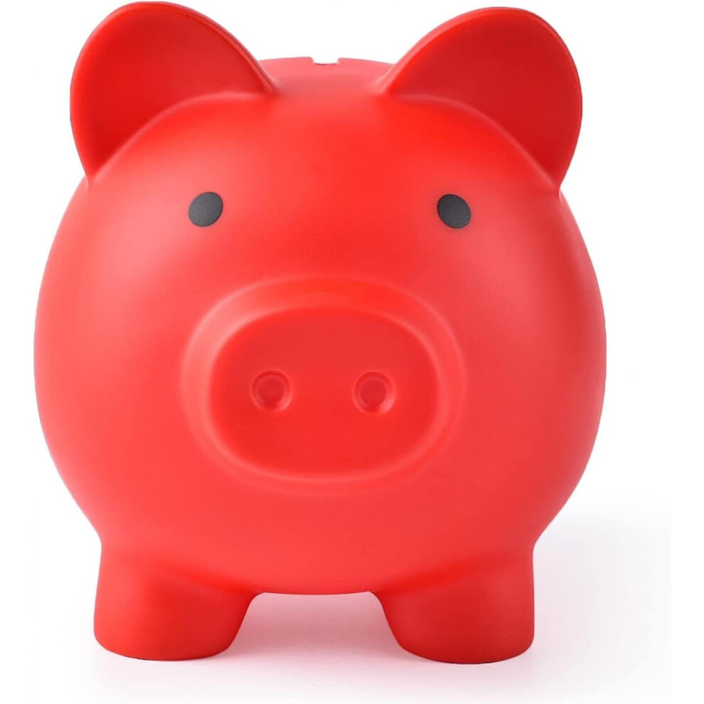 Large Piggy Bank, Unbreakable Plastic Money Bank, Coin Bank For Girls And Boys, Large Size Piggy Banks, Practical Gifts For Birthday Blue