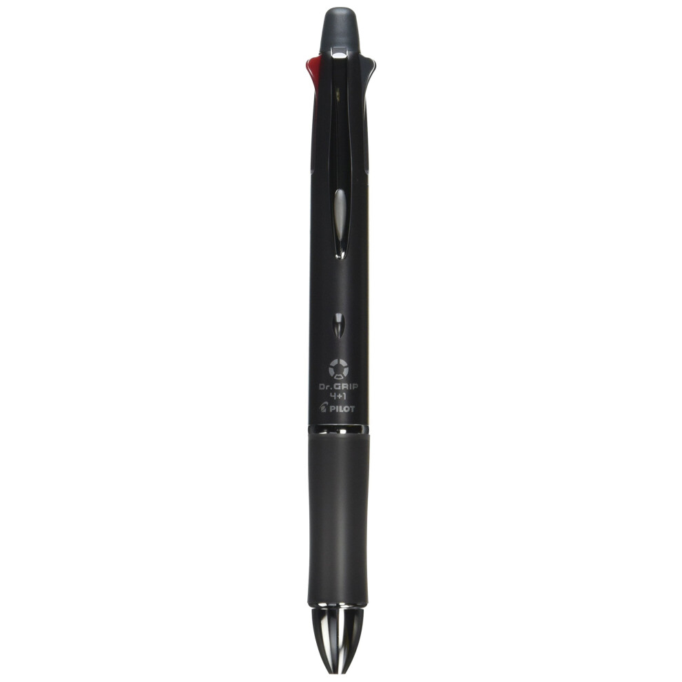 Pilot Dr. Grip Multi Function Pen  0.5mm Acro Ink Ballpoint Pen  0.5mm Mechanical Pencil  Gray (BKHDF1SEF-GY)