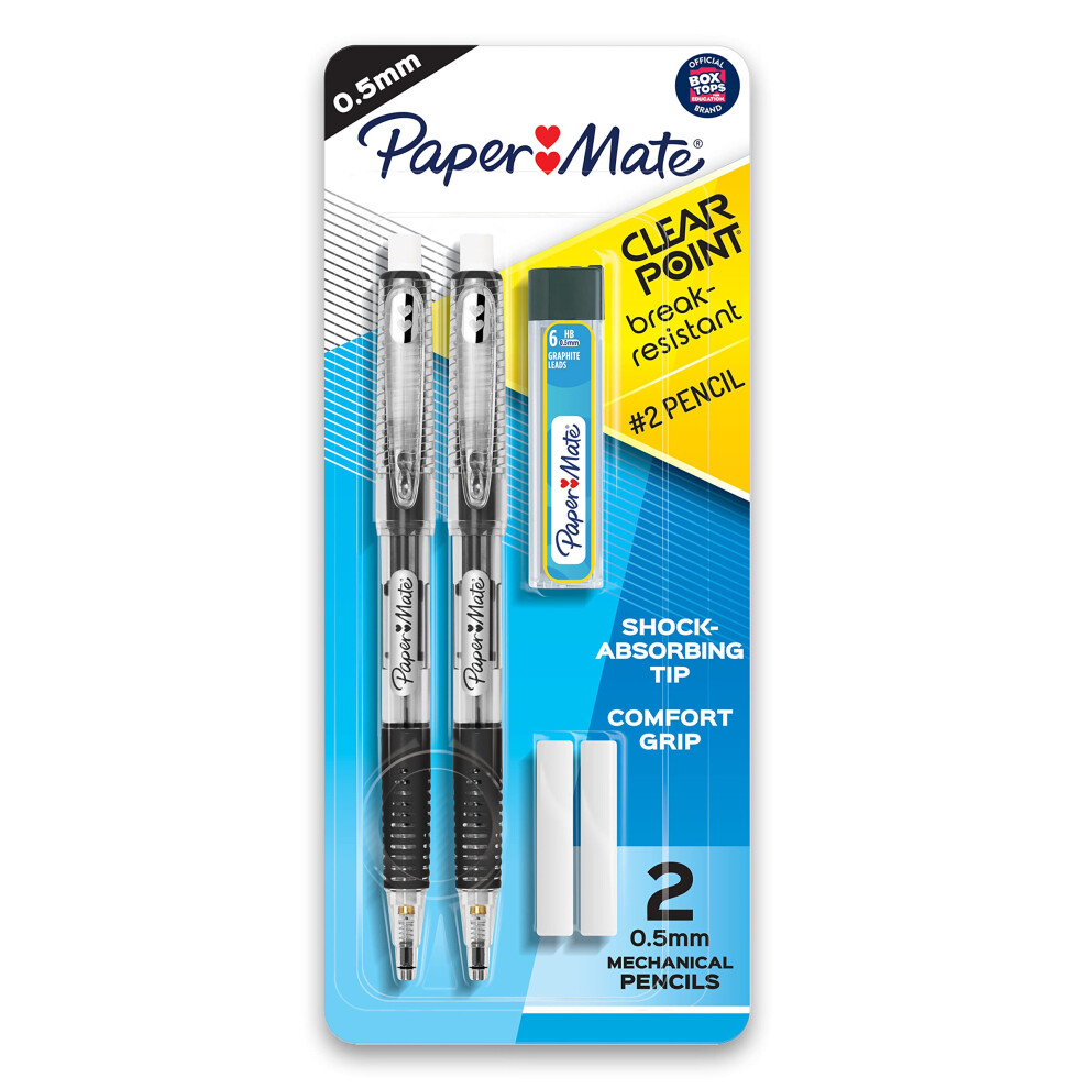 Paper Mate Clearpoint Mechanical Pencils 0.5mm  Break Resistant HB #2 Lead  School Supplies  Art Supplies  Drawing Supplies  Sketching Penci