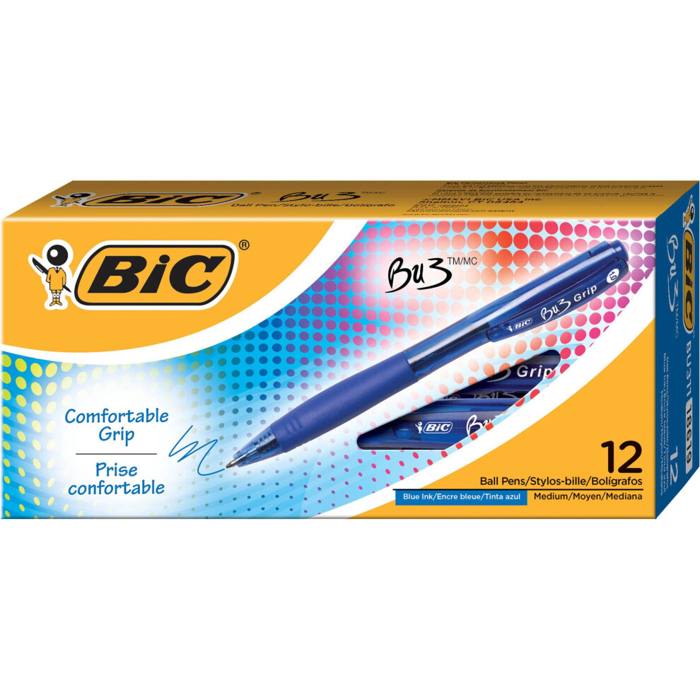 BIC Ballpoint Retractable Pens (BU311BE)  Blue