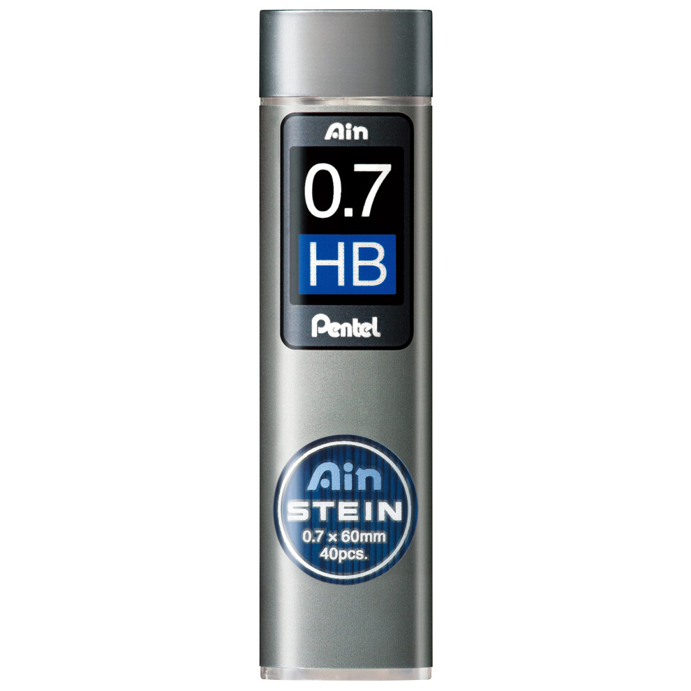 Pentel Ain Stein Mechanical Pencil Lead  0.7mm HB  40 Leads (C277-HB)