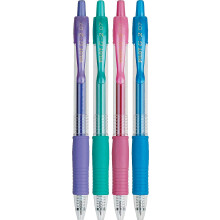 Pilot, G2 Metallics Gel Roller Pens, Fine Point 0.7 mm, Assorted Colors, Pack of 4