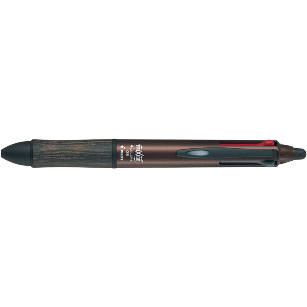 Pilot LKFB-3SEF-BN Frixion Ball 4 Color Ballpoint Pen  0.5mm  Brown