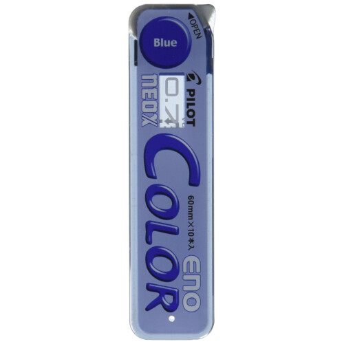Pilot Pilot Color Μηχανικό Μολύβι Κάρβουνου ENO, 0.7mm, Μπλε, 10 Κεφαλές (HRF7C-20-L)