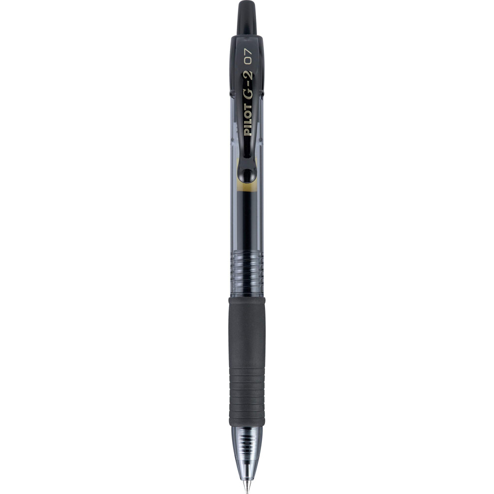 PILOT G2 Premium Refillable & Retractable Rolling Ball Gel Pens  Fine Point  Black Ink  Single Pen (31026)