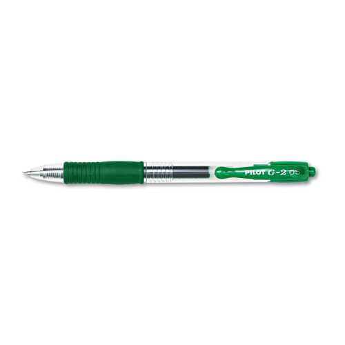 Pilot Pilot, stylos gel G2 Premium, pointe extra fine 0,5 mm, pack de 12, vert