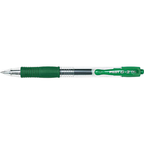 Pilot Pilot, stylos gel G2 Premium, pointe extra fine 0,5 mm, pack de 12, vert 1