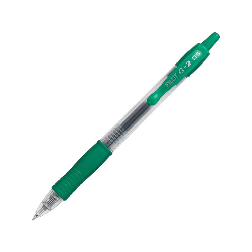 Pilot Pilot, stylos gel G2 Premium, pointe extra fine 0,5 mm, pack de 12, vert 2