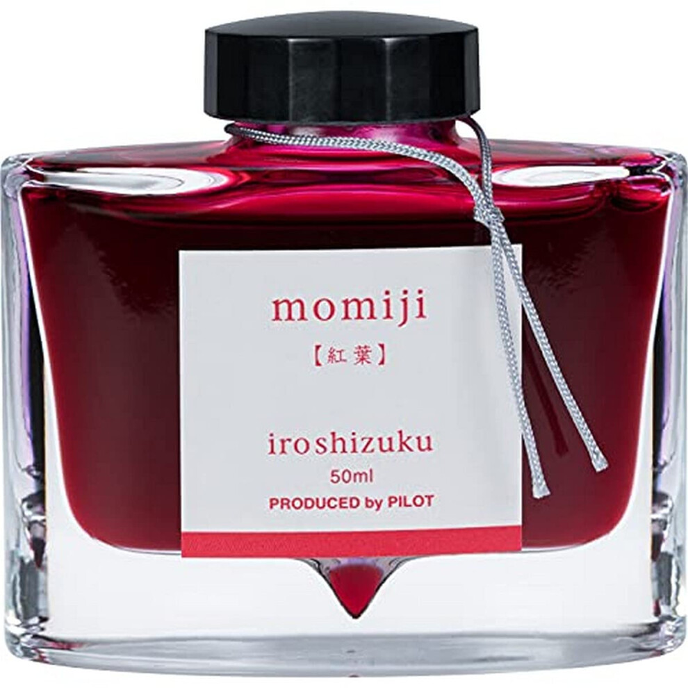 PILOT Iroshizuku Bottled Fountain Pen Ink  Momiji  Autumn Leaves (Red) 50ml Bottle (69208)