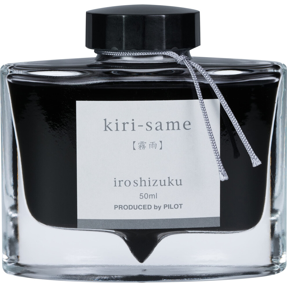 PILOT Iroshizuku Bottled Fountain Pen Ink  Kiri-Same  Scotch Mist (Warm Gray) 50ml Bottle (69207)