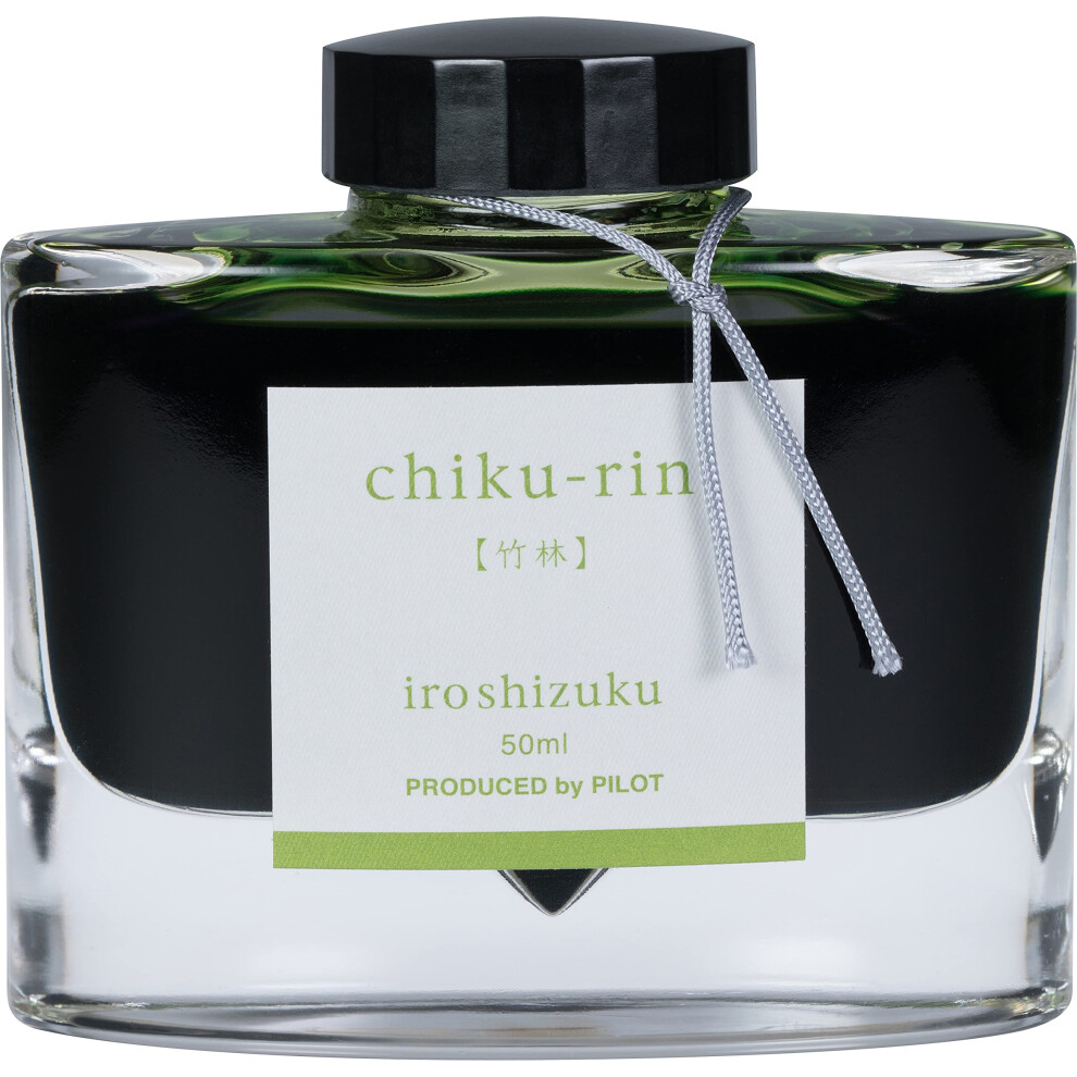 PILOT Iroshizuku Bottled Fountain Pen Ink  Chiku-rin  Bamboo Forest (Light Green) 50ml Bottle (69222)