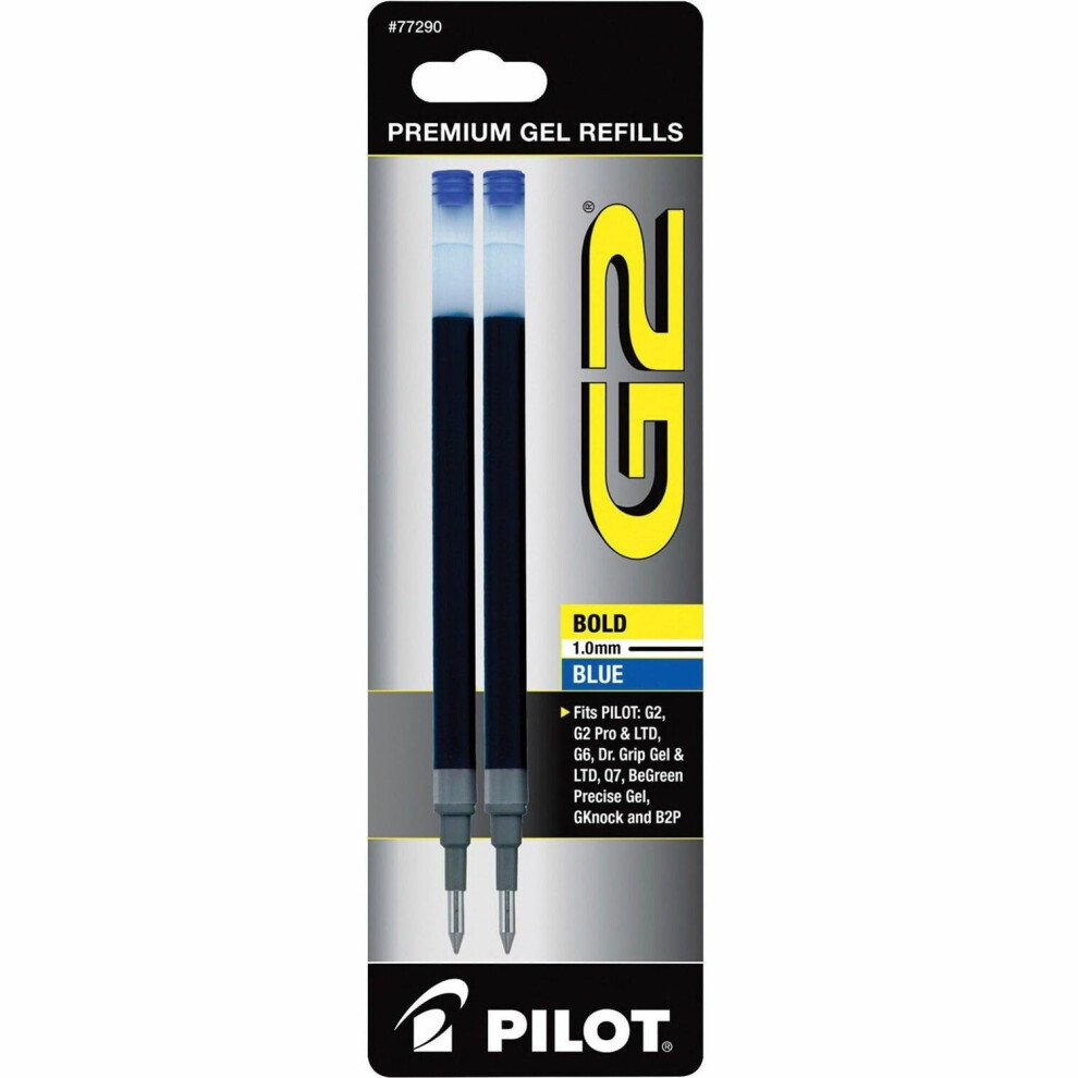 Pilot Corporation 77290 Gel Refills  Bold  2/PK  Blue