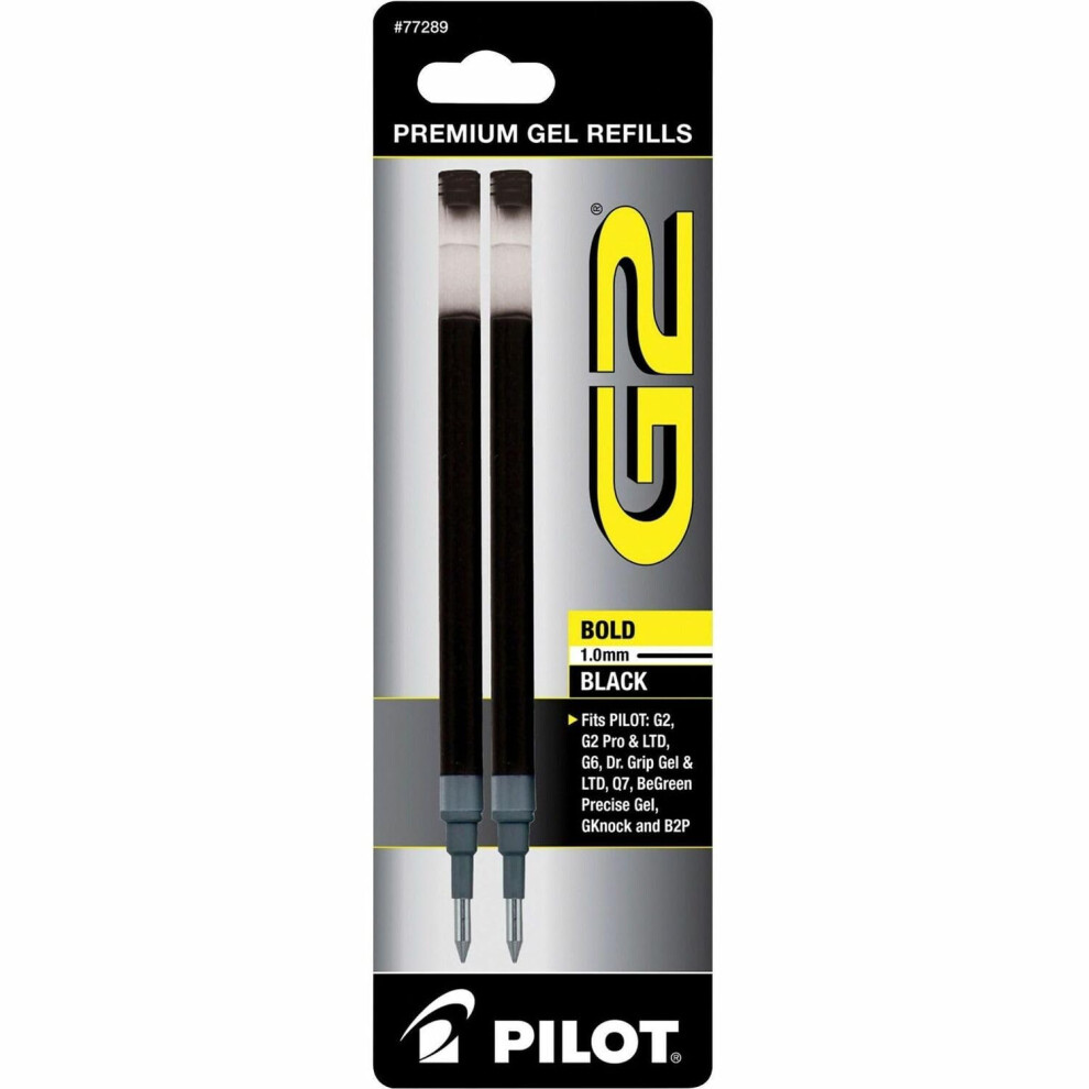 Pilot Corporation 77289 Gel Refills  Bold  2/PK  Black