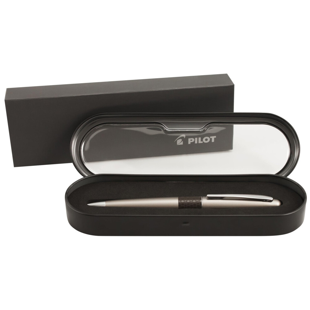 Pilot MR Animal Collection Ballpoint Pen in Gift Box  Matte Gold Barrel with Lizard Accent  Medium Point Stainless Steel Nib  Refillable Bla