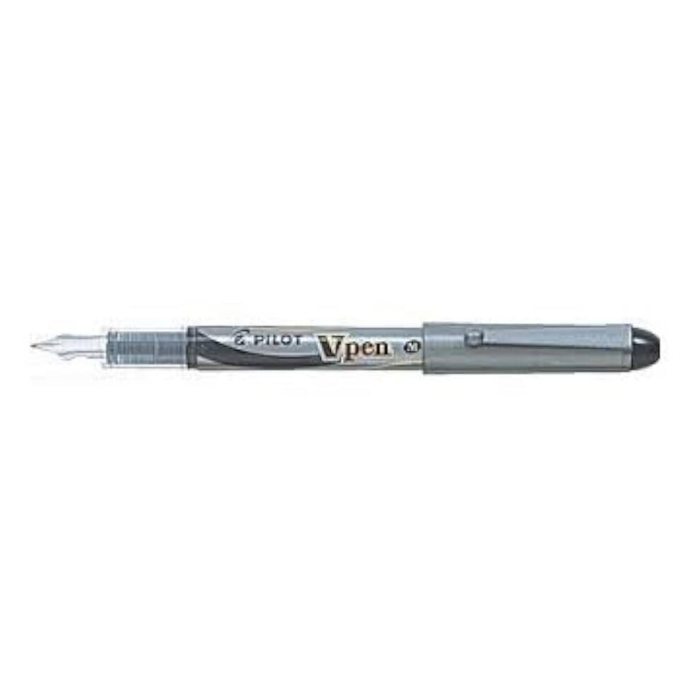 Pilot V Pen (Varsity) Disposable Fountain Pens  Black Ink  Small Point Value Set of 5(With Our Shop Original Product Description)