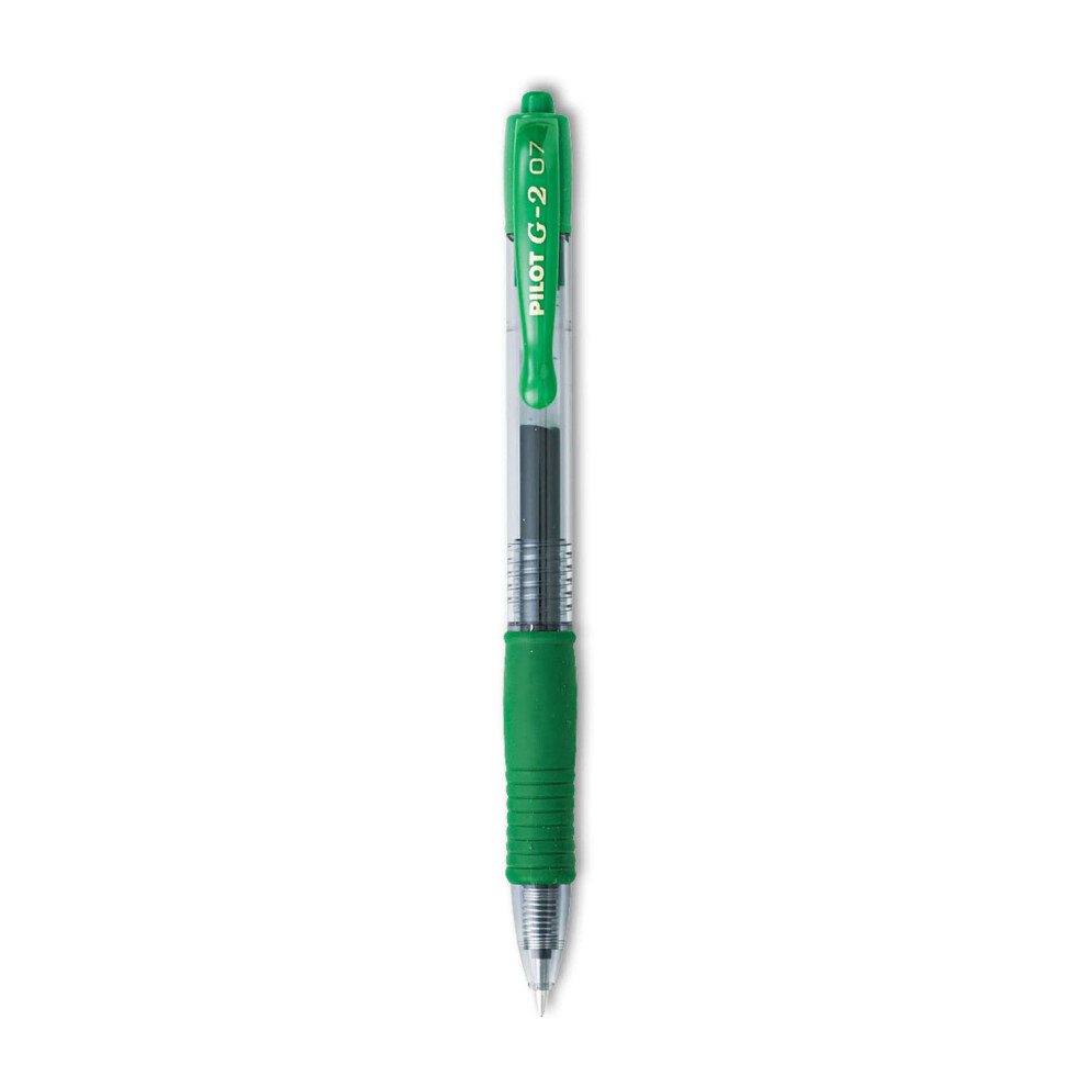 Pilot 31025 Gel Pen Retractable/Refillable Fine Point Green Ink