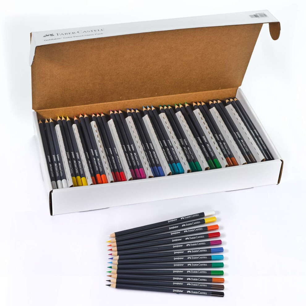 Faber-Castell Creative Studio Goldfaber Wooden Color Pencil Classpack - 144 Pencils in 12 Colors