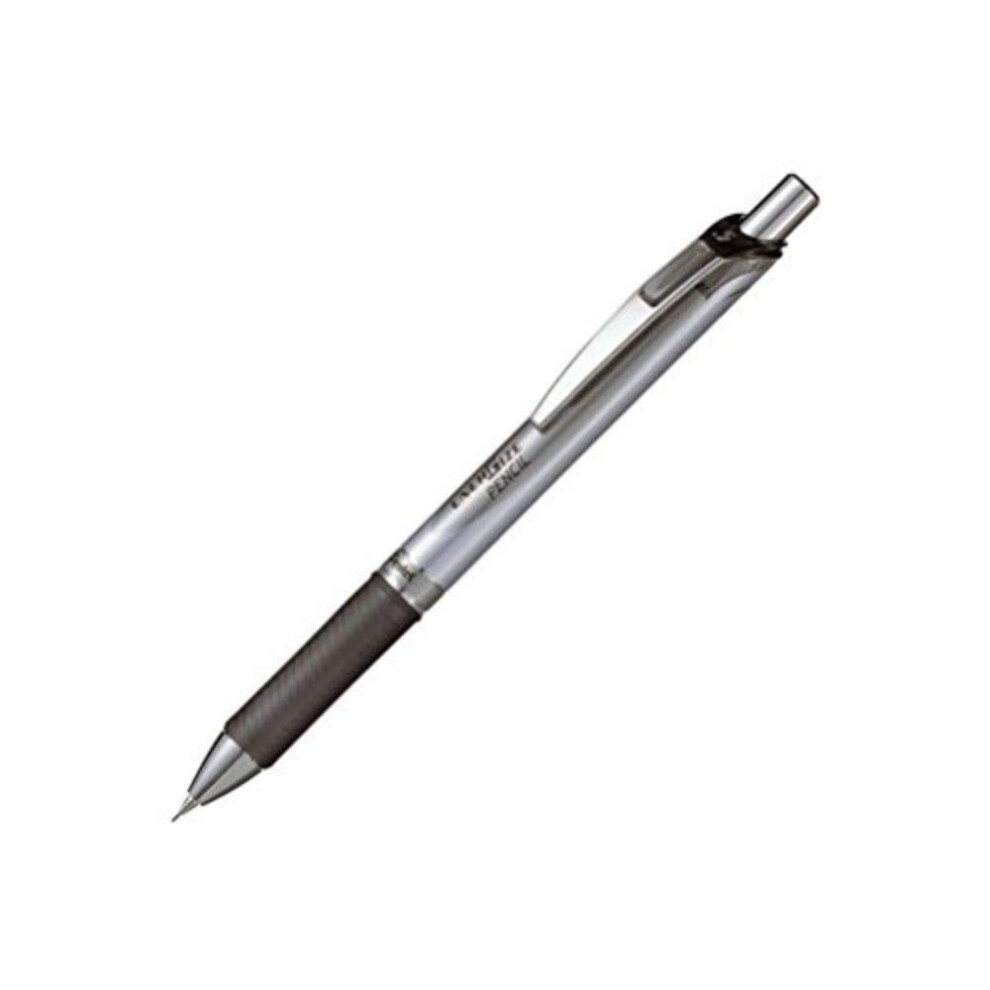 Pentel Mechanical Pencil  Energize  0.5mm  Silver & Black (PL75-A)