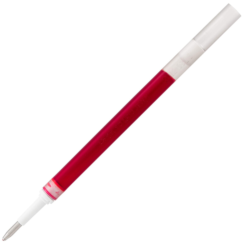 Pentel EnerGel Liquid Gel Pen Refills  Bold Point  1.0 mm  Red Ink