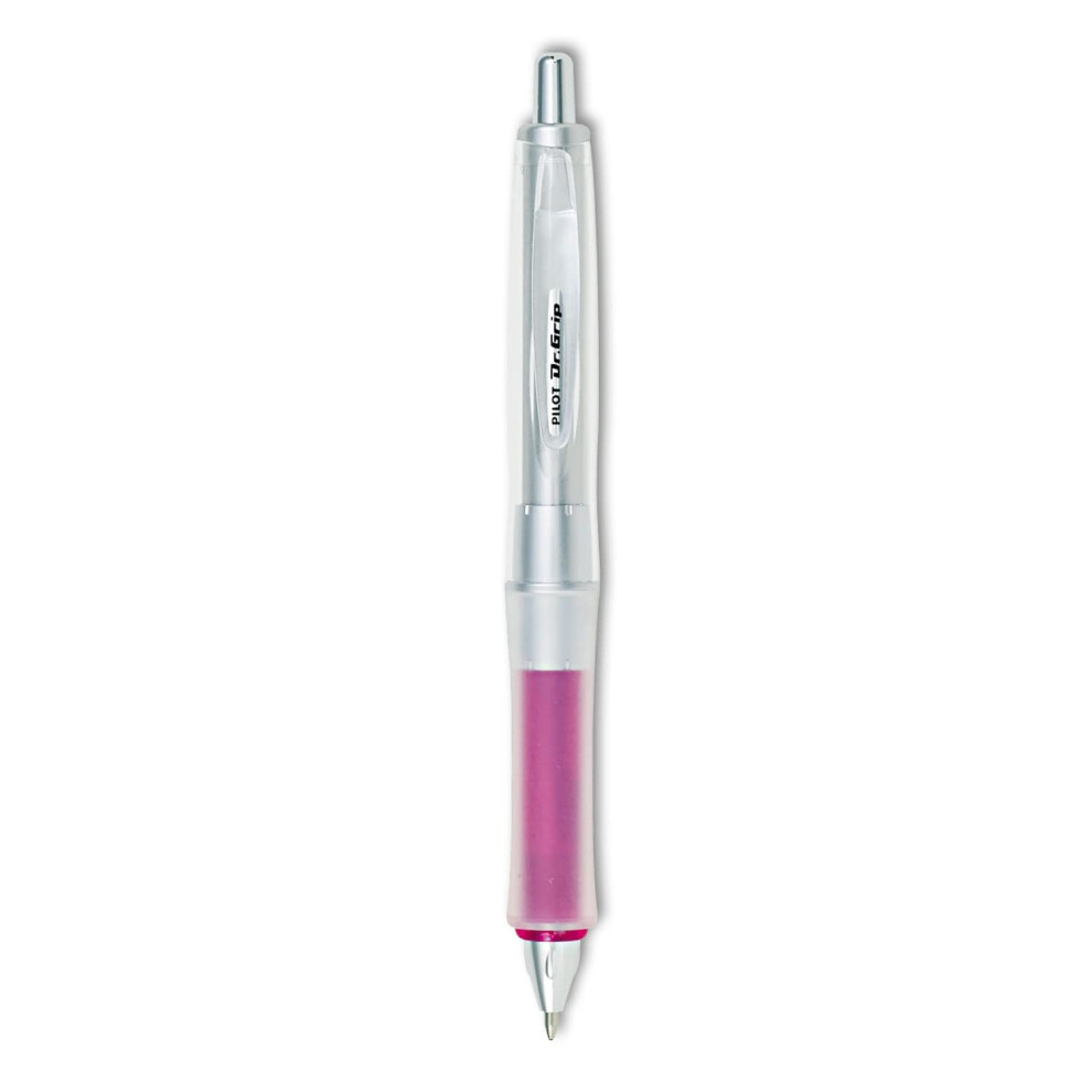 PILOT Dr. Grip Center of Gravity Refillable & Retractable Ballpoint Pen  Medium Point  Pink Grip  Black Ink  Single Pen (36182)