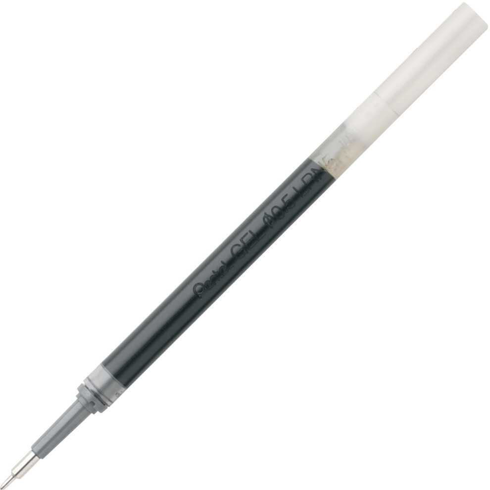 Pentel EnerGel Retractable Liquid Gel Pen Refills  Needle Point  0.5 mm  Black Ink