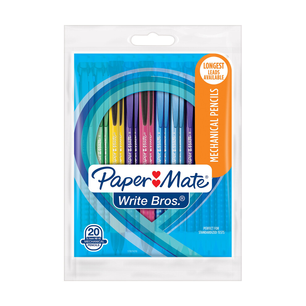 Paper Mate Write Bros Mechanical Pencils #2 0.7mm - 20 CT