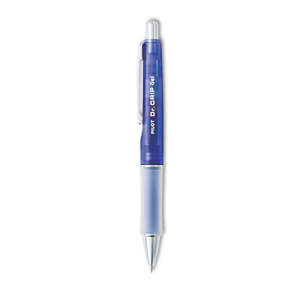 PILOT Dr. Grip Refillable & Retractable Gel Ink Rolling Ball Pen  Fine Point  Purple Barrel  Black Ink  Single Pen (36261)