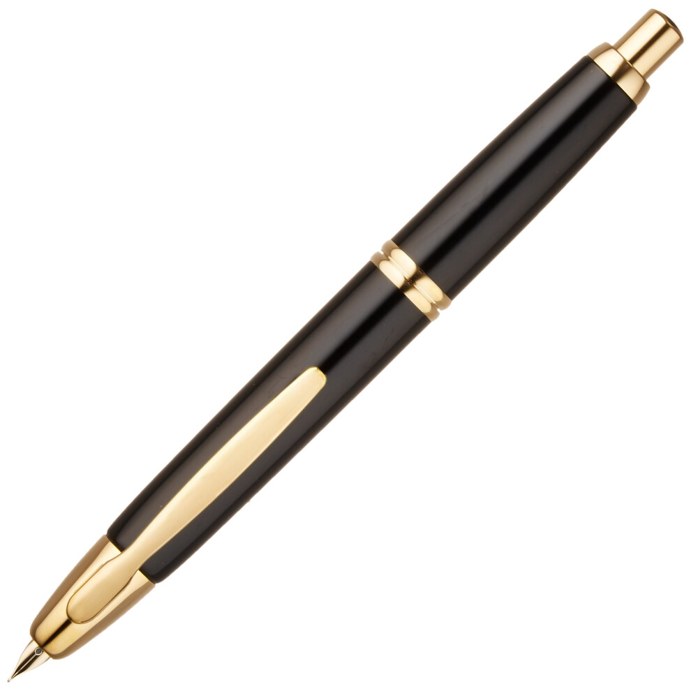 Pilot Fountain Pen Capless  F-Nib  Black Body (FC-15SR-B-F)