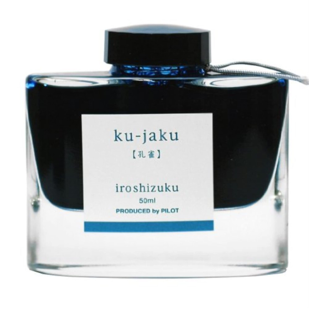 Pilot Iroshizuku Fountain Pen Ink - 50ml Bottle - Ku-Jaku Peacock