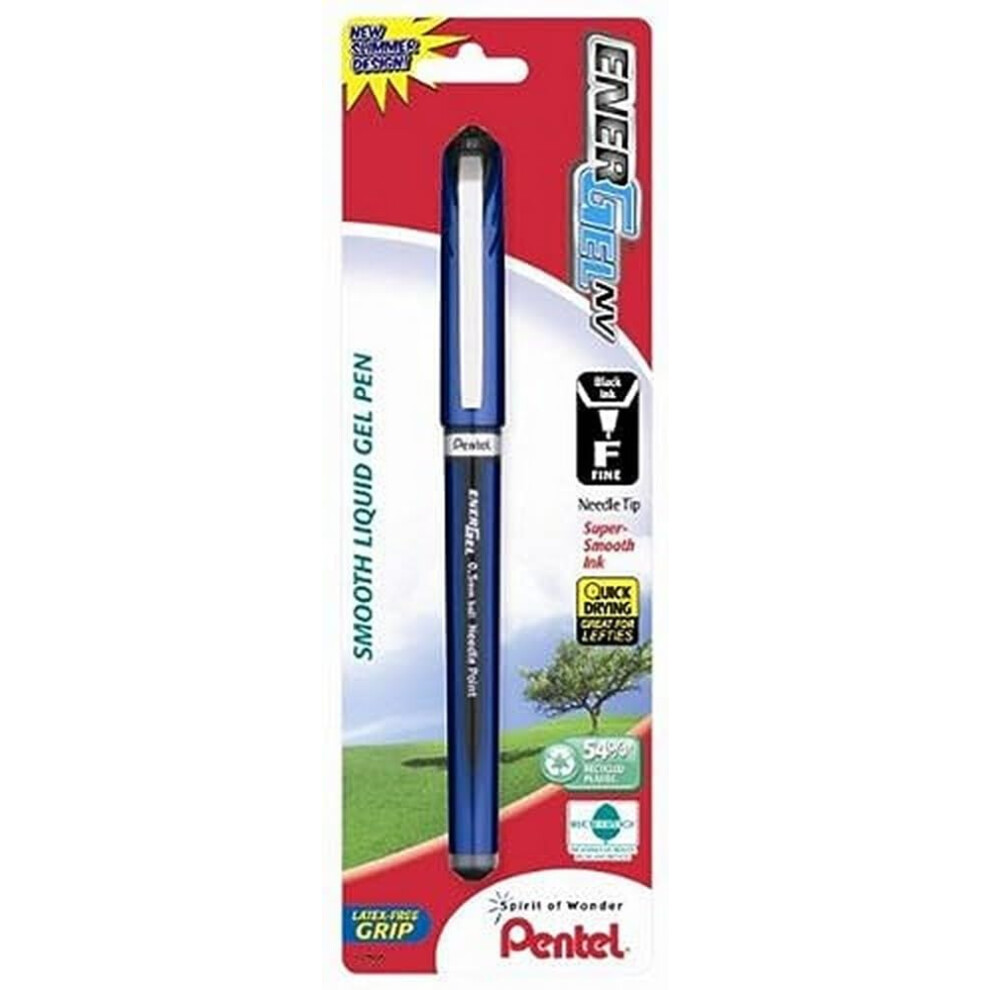 Pentel EnerGel NV Gel Ink Pen  (0.5mm)  Needle Tip  Black Ink  1 Pack (BLN25BPA)