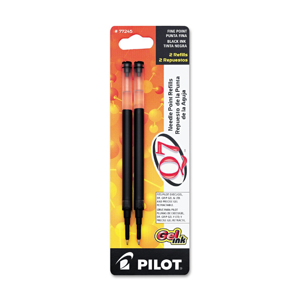 Pilot 77245 Refill for Retractable Gel Roller Ball Pen  Fine  Black Ink