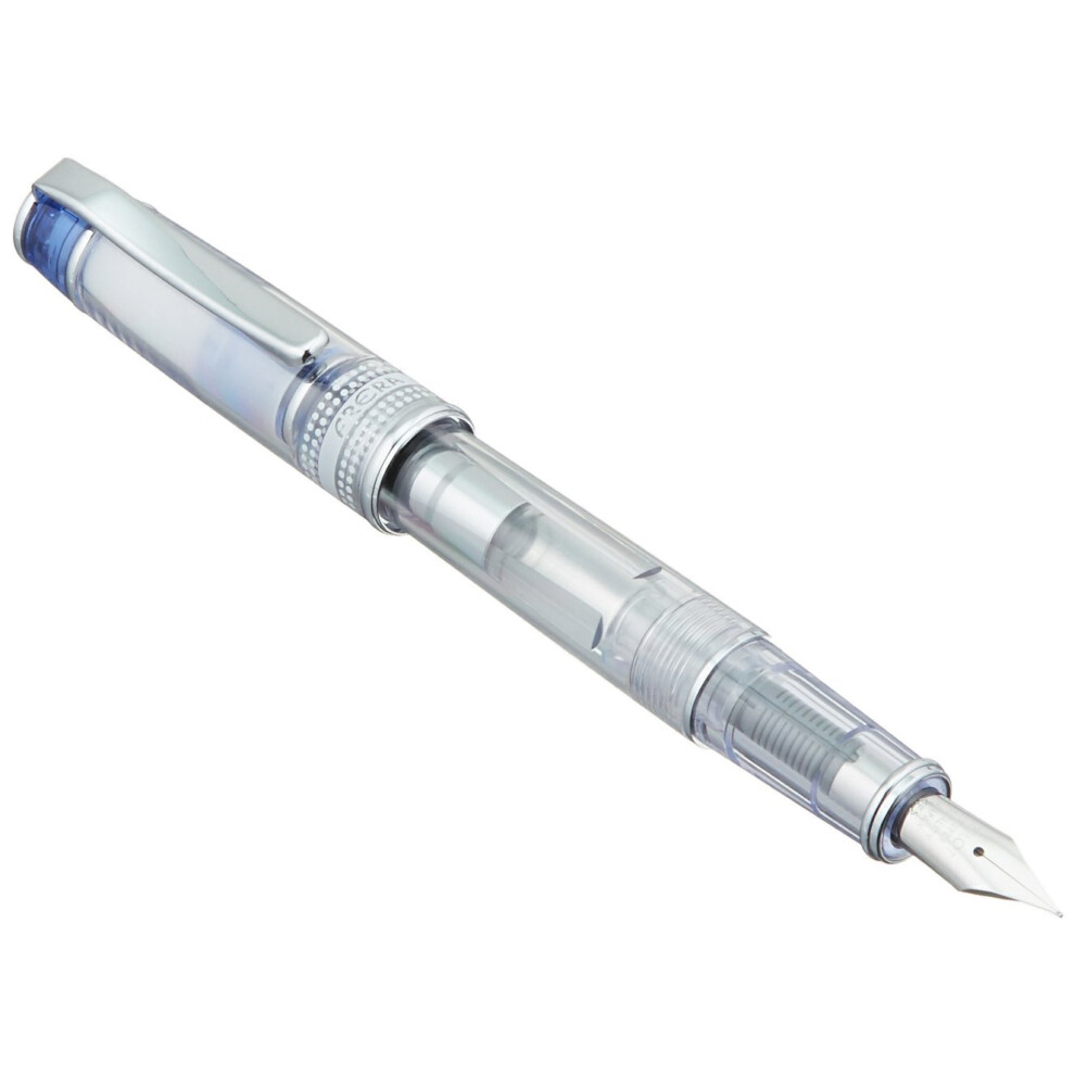 PILOT Iro-Ai Fine-Nib Transparent Blue Body Fountain Pen (FPRN-350R-TLF)